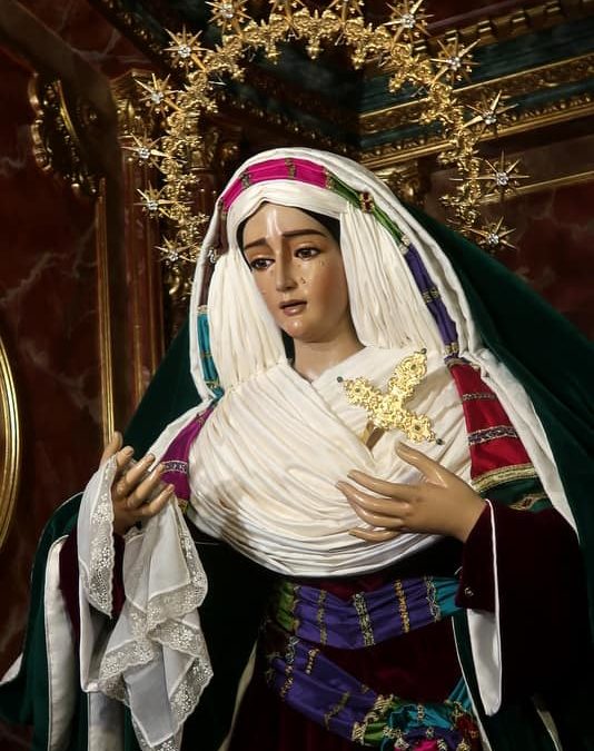LA ESPERANZA DE HUELVA AMANECE VESTIDA DE HEBREA PARA LA CUARESMA 2020.