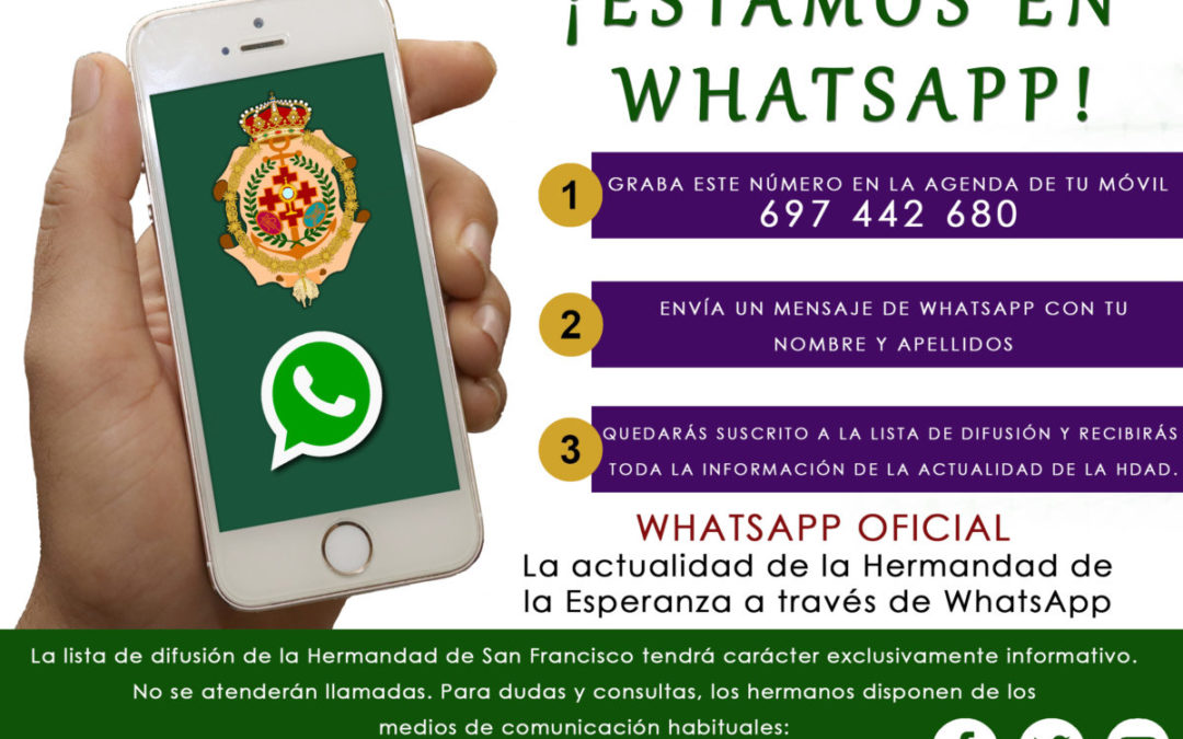 LA ESPERANZA LLEGA A WHATSAPP