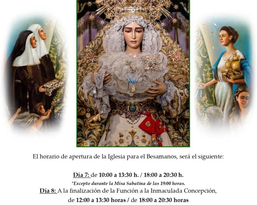 HORARIO DEL BESAMANOS A NTRA. SRA. DE LA ESPERANZA 2024