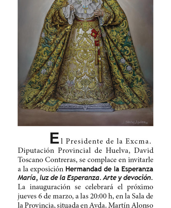 MARÍA, LUZ DE LA ESPERANZA. ARTE Y DEVOCIÓN