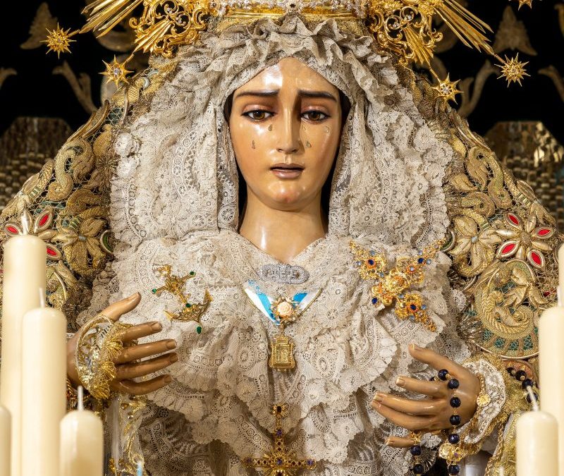 NTRA. SRA. DE LA ESPERANZA EN SU PASO DE PALIO PARA LA PROCESIÓN JUBILAR MARIANA