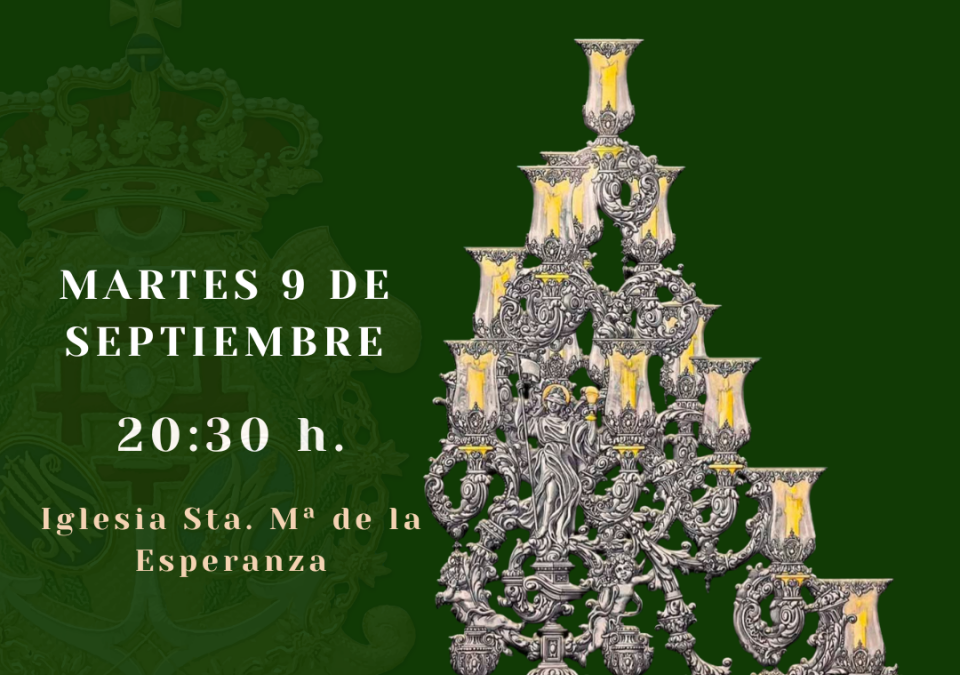 PRESENTACIÓN OFICIAL DE LOS NUEVOS CANDELABROS DE COLA DEL PASO DE PALIO DE NTRA. SRA. DE LA ESPERANZA