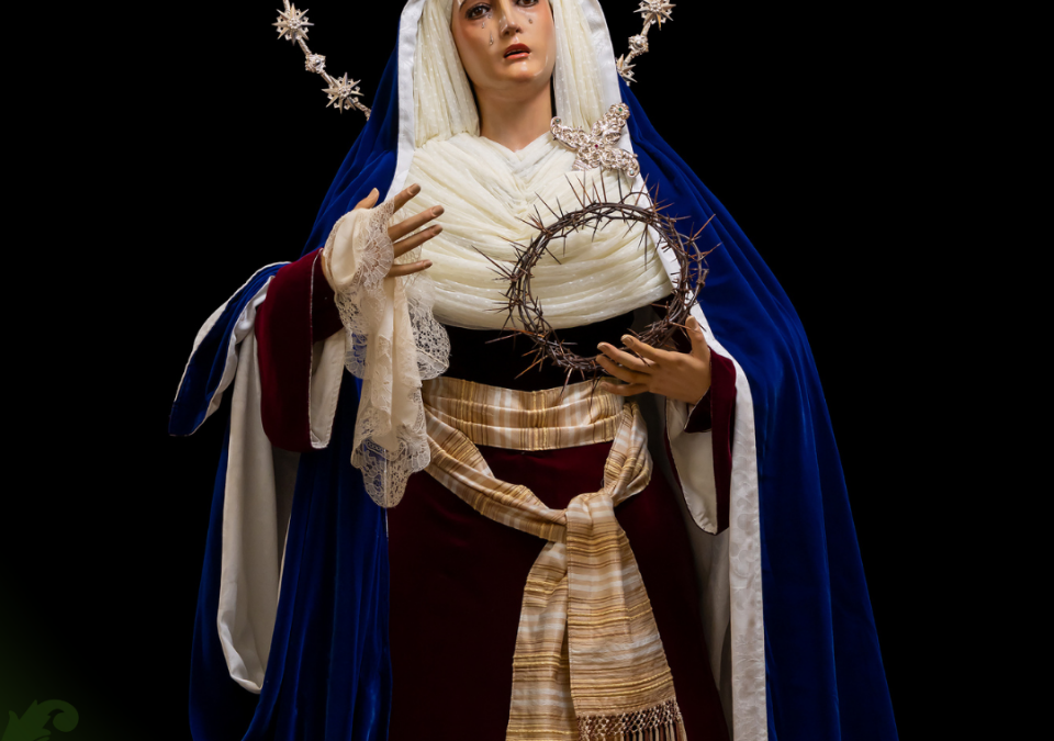 MARÍA SANTÍSIMA DEL MAYOR DOLOR ATAVIADA DE HEBREA